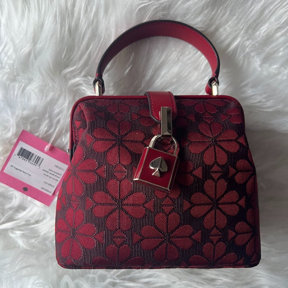 *NWT* Kate Spade Remedy Spade Flower Small Top Handle - Redcurrant